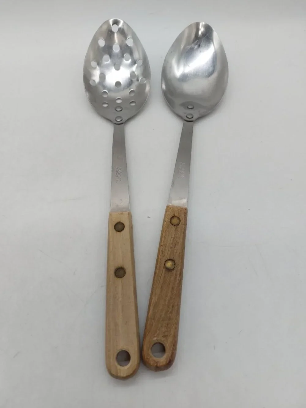 Robinson Knife CO USA Spoons Wood Handle 12